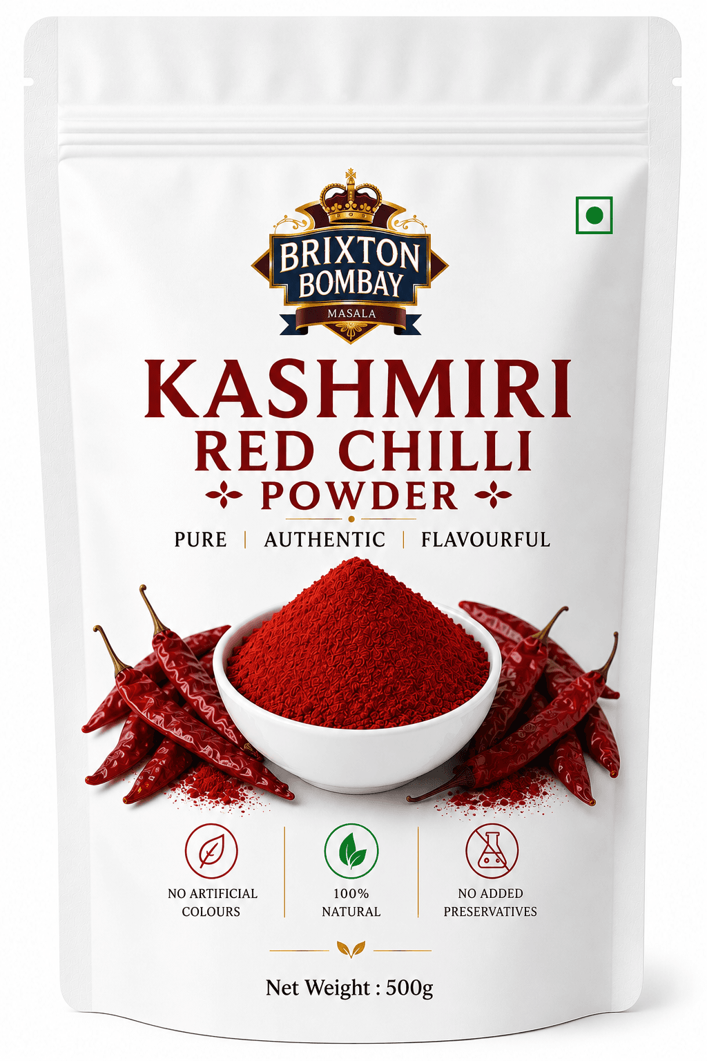 Kashmiri Red Chilli Powder (500g) - Image 1