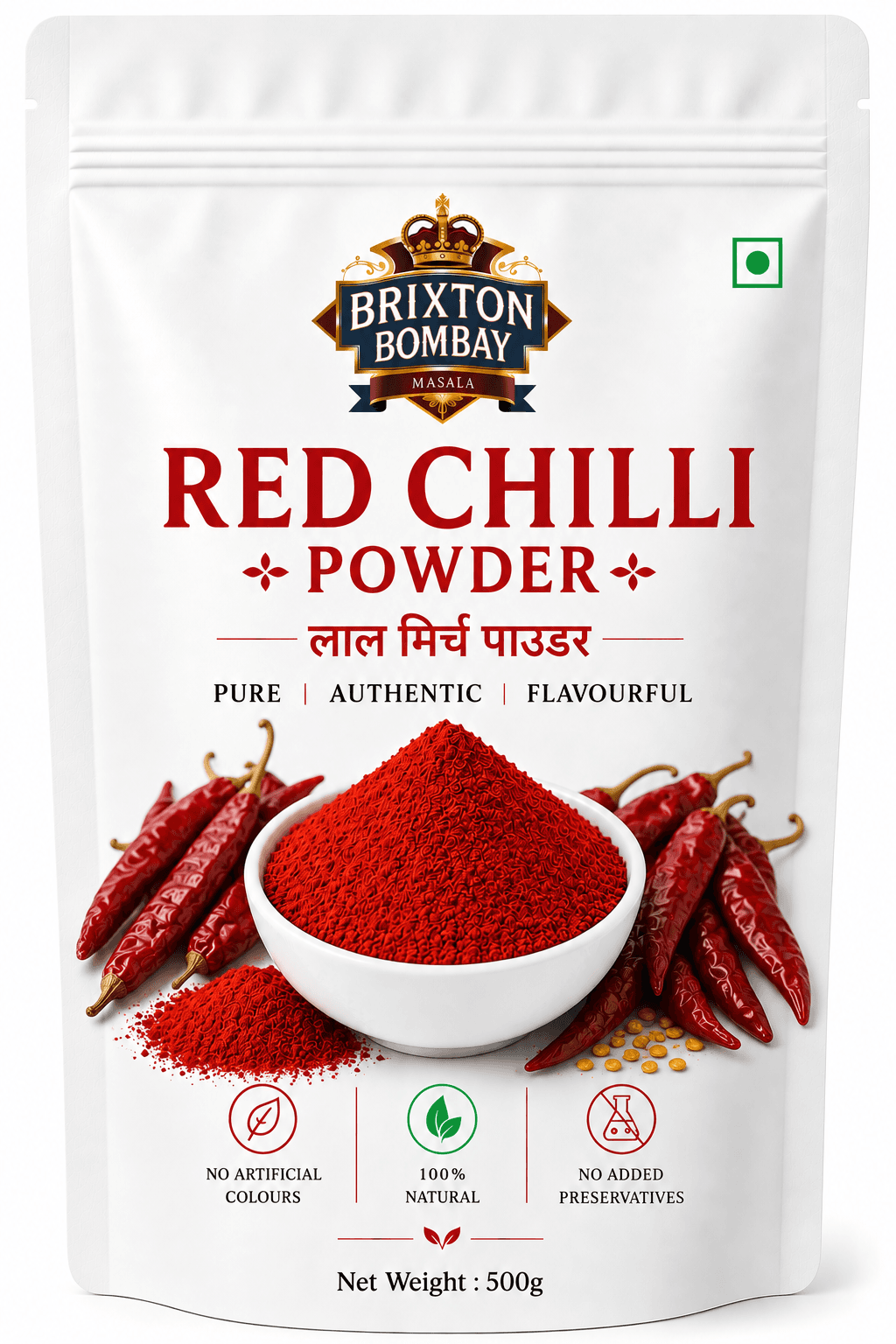 Red Chilli Powder (लाल मिर्च पाउडर) - 500g - Image 1